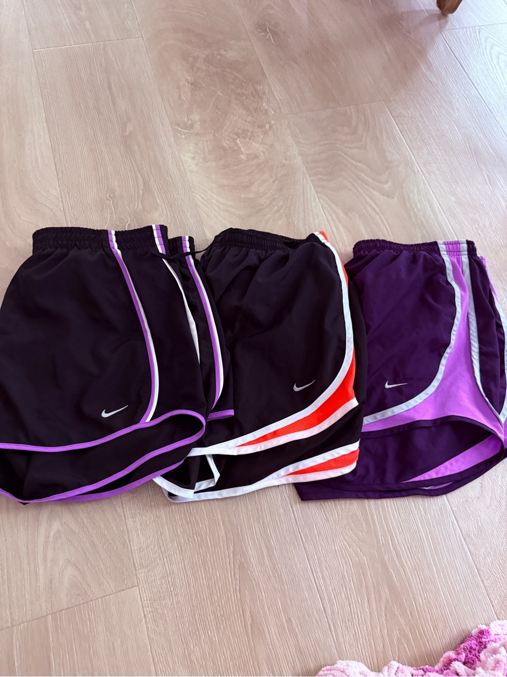 Nike Black Dri-FIT Athletic Shorts with White Logo - Picture 1 of 2